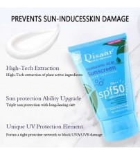 Disaar Hyaluronic Acid Facial Body Sunscreen Whitening Sun Cream SPF-50 Sunblock 100ml